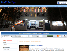 Tablet Screenshot of hotelbluemoonguwahati.com